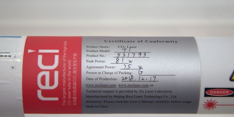 Лазерные трубки RECI серии T Лазерные трубки RECI серии T