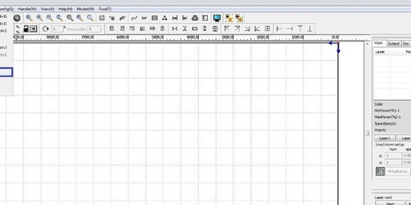 Меняем полярность в программе LaserWork (RDWorks)